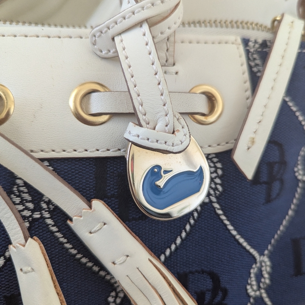 Dooney & Bourke Blue Monogram Shoulder Bag - Picture 11 of 12